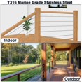 thumbnail image 3 of 80PCS Stainless Steel Protector Sleeves for 1/8in Wire Rope Cable Railing,T316 Marine Grade Protecti, 3 of 5