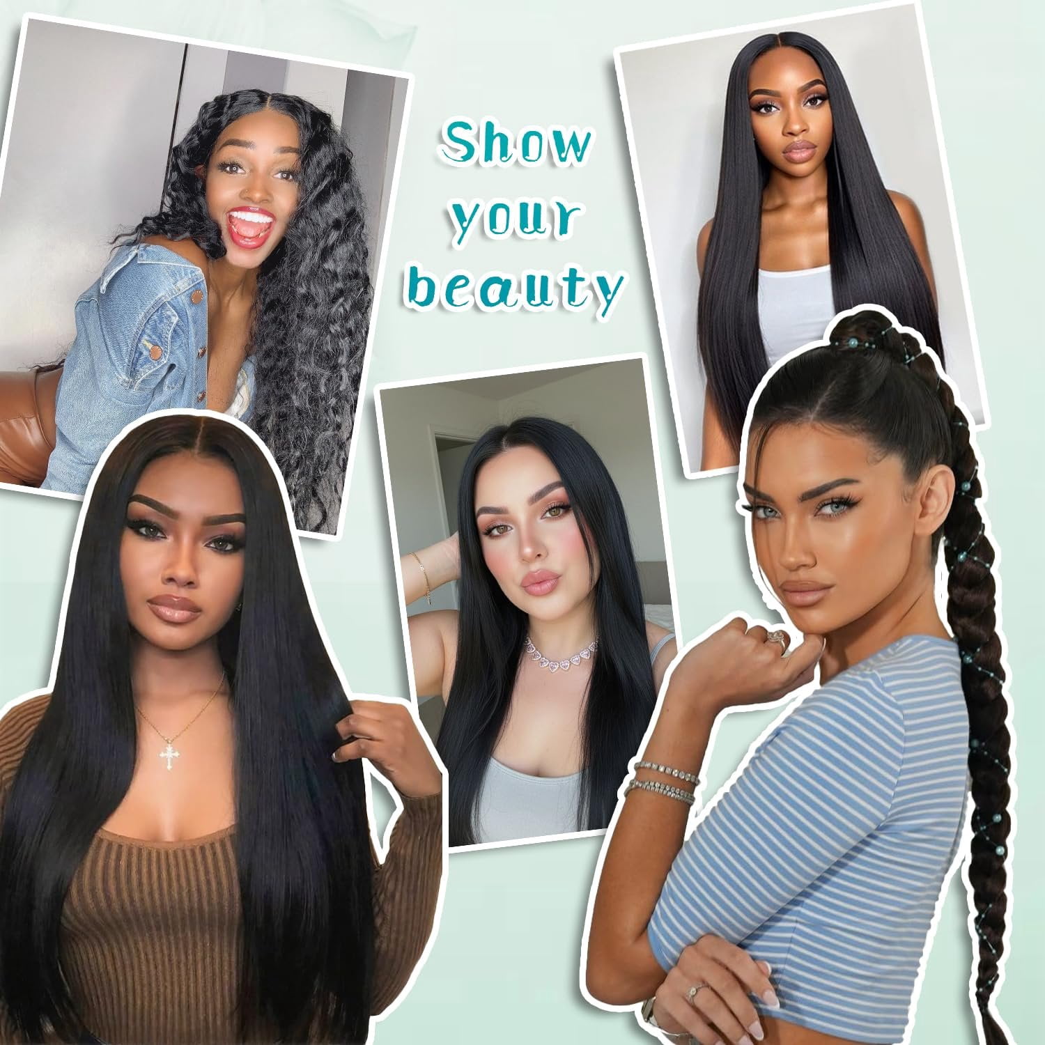Brazilian Straight Hair  Human Hair Texture Protein Filament 30 30 Inch Long Straight Bundle Sew In Weave 2   Real Soft Hair Extensions,  Black