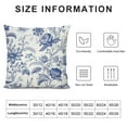 thumbnail image 5 of Nawypu Chinoiserie Pillow Covers Outdoor Blue and White Porcelain Floral Decoration Cushion Cover Vintage Pillow Case for Bed Living Room Couch Home Decor,, 5 of 5
