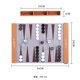 thumbnail image 2 of Set de backgammon TUZAMA - Tabla de viaje plegable (36 x 25 cm), 2 of 7