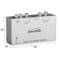 thumbnail image 4 of Preamplificador de phono Jancane para tocadiscos, entrada RCA, adaptador de 12 V, 4 of 7