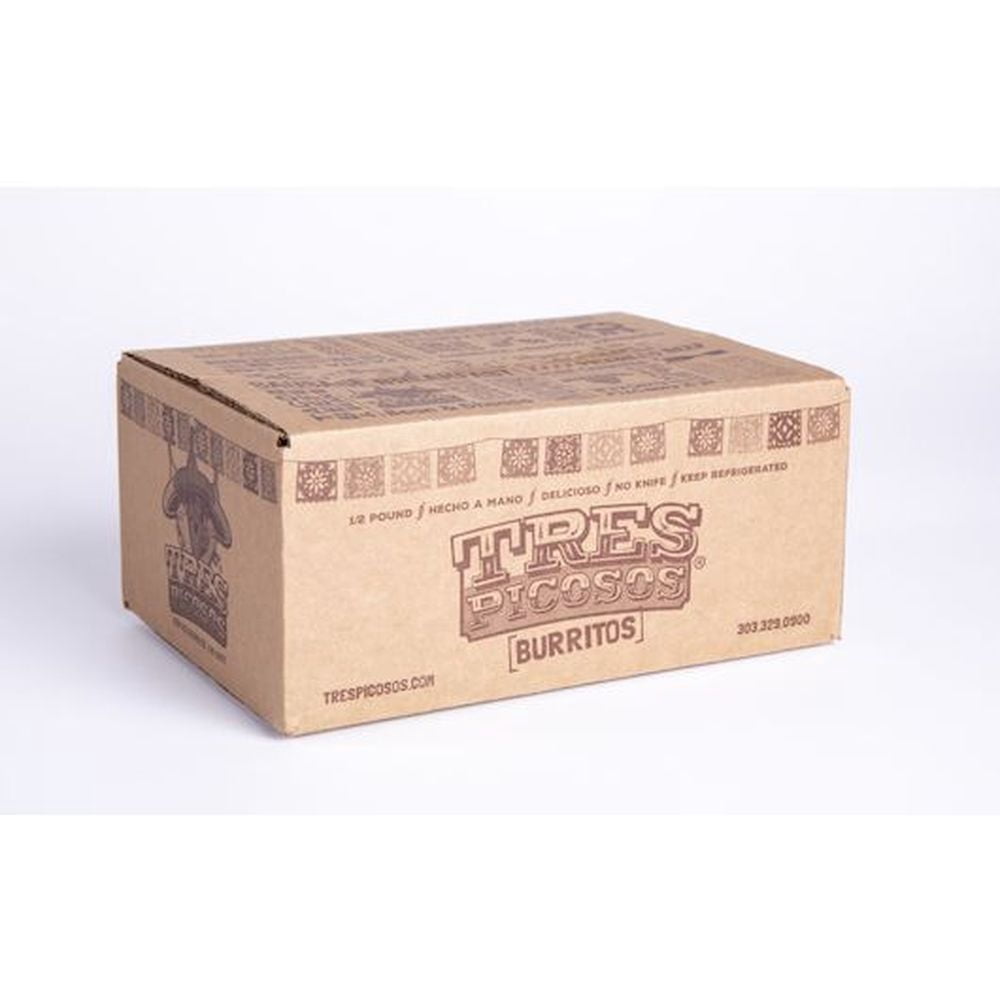 Tres Picosos Taco Beef Burrito with Red Chile -- 12 per case.
