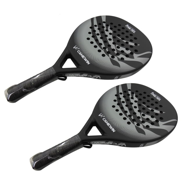 Kit De 2 Palas Pádel Camewin Profesionales Fibra Carbono con Núcleo EVA