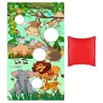 thumbnail image 2 of Animal Background Toss Game Decoraciones Para Cumpleaños Niños Niñas Niños SM SunniMix Juguetes para lanzar sacos de arena, 2 of 7