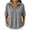 Gray, variant on Waffled Knit Henley Shirts for Women Lightweight Casual Summer Short Sleeve Half Button up V Neck Collared Tunic Blouse Trendy Cozy Tennis Work Athletic Tops