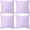 Pale Purple, variant on 4-Pack 100% Cotton Comfortable Solid Decorative Throw Pillow Case Square Cushion Cover Pillowcase Sublimation Blank Pillow Covers DIY Throw Pillowcase (18x18 inch/ 45x45cm,Pale Purple)