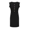 thumbnail image 5 of qolati Cocktail Dresses for Women Short Bodycon Dress Summer 2025 Crewneck Sleeveless Trendy Tight Fitted Wedding Guest Going Out Dresses, 5 of 7