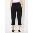 thumbnail image 2 of Catherines Women's Plus Size Cloud Knit French Terry Roll Tab Capri, 2 of 4