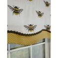 thumbnail image 3 of RLF Home Busy Bee Glory 3" Rod Pocket Lining Luxurious and Elegant Window Treatment Valance 50" x 16" Honey, 3 of 4