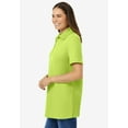 thumbnail image 3 of Woman Within Plus Size Perfect Short-Sleeve Polo Shirt, 3 of 4