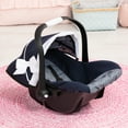 thumbnail image 6 of Bayer Design: Doll Deluxe Car Seat - Navy Blue & White - Portable Travel Carrier For Dolls Up To 18", Sunshade & Carry Handle, Use As Rocker, Kid 3+, 6 of 9