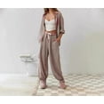 thumbnail image 6 of Cozy Flannel Plaid Pajama Set for Women 2025 | Autumn Winter Soft Thermal Sleepwear Lounge Set, Long Sleeve Shirt with Pants, Holiday Gift Idea, 6 of 7