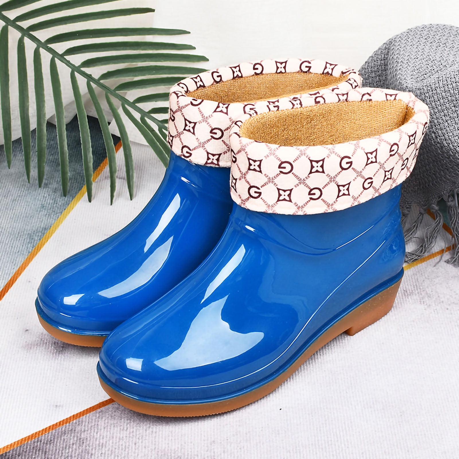 Blue rain boots womens hotsell