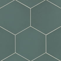 Bedrosians Makoto Hexagon Matte Porcelain Tile 10 x 10, Arashi Blue (10.76 sq. ft./Case)