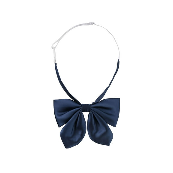 INSPIRE CHIC Women's Pre-tied Bowknot Bowties Adjustable Bow Tie Adjustable Strap Navy Blue One Size