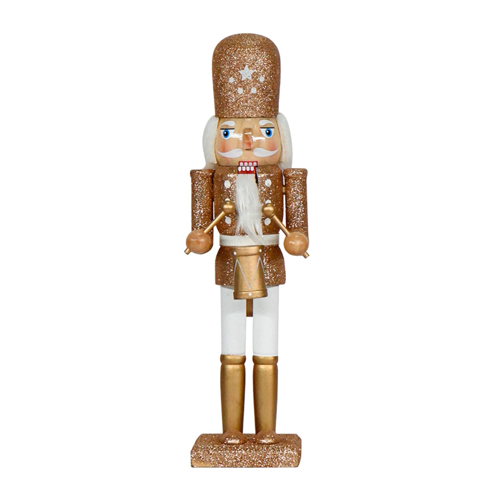 Figurine De Soldat Casse-noisette En Bois De 30,5 Cm - Décoration De Noël Festive Pour étagères Et Tables (homme De Vert