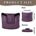 thumbnail image 2 of Haosy Magenta Purple Golf Mallet Putter Cover Strong Magnetic Leather Golf Club Headcover Closure, 2 of 7