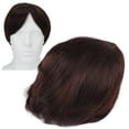 thumbnail image 4 of Mens Court Brun, à la Mode Multi-Usages Courts Cheveux Respirants Faux pour Cosplay Parti, 4 of 8