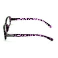 thumbnail image 3 of Women Rectangular Rhinestones Reading Glasses - Female Fashion Leopard Clear Lens Readers Demi Tortoise, 3 of 5