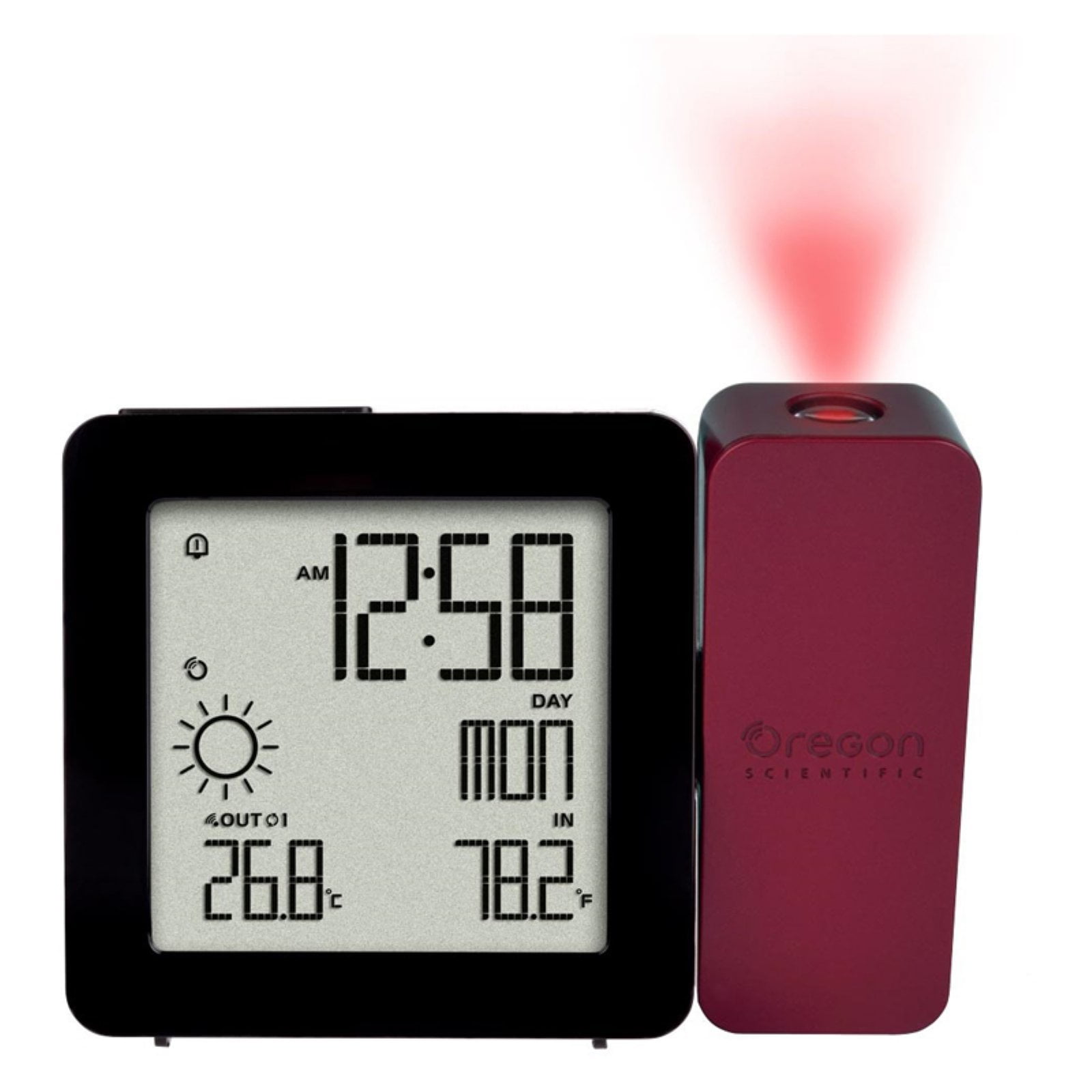 Oregon Scientific RAR232 Slender Thermometer with Clock 