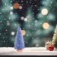 thumbnail image 1 of Xihbxyly Mini Árbol de Navidad, Diseño Nevado, Plástico, Base de Madera, Decoración de Escritorio, Iluminación Navideña, Ambiente Festivo, Decoración para Oficina o Dormitorio, 30 X 11 X 11 Cm, 1 of 6