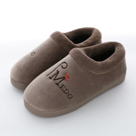 

Homgreen Women s Micro Suede Slippers with Fuzzy Shearling Lining and Memory Foam