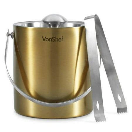 VonShef Stainless Steel Ice Bucket