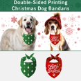 thumbnail image 5 of 2 Pack Christmas Dog Bandanas Double-Sided Plaid Snowman Santa Dog Christmas Bandana for Puppy Costume Christmas Decorations Multiple Sizes Offered Triangle Xmas Pet Scarf Bibs Kerchief Gifts, 5 of 6