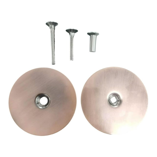 Siruishop Porte avec Vis pour Pièces de Sécurité Domestique 6.7cm Cache-Trou de Bouton, Remplisseur de Trou de Porte Rond pour Hôtel Résidentiel Commercial bronze Rouge