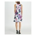 thumbnail image 2 of DKNY Womens Floral Trapeze Dress, Green, 12, 2 of 3
