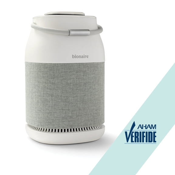 Bionaire True HEPA 360 UV Air Purifier with 6-Stage Filtration and UV Light for Medium Rooms up to 840 sq. ft, White