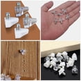 thumbnail image 3 of RENACLIPY 100Ud Grandes Soportes Para Estantes De Plástico Color Plata Para Muebles Y Gabinetes Resistentes, 3 of 8