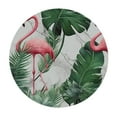 thumbnail image 2 of JEUXUS Flamingos  Round Tablecloth -Waterproof Fabric Table Cover -Washable Table Cover with Dust-Proof  Resistant Table Top for Dining and Outdoor Use, 2 of 7