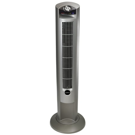 Lasko 42" Wind Curve Tower Fan with Ionizer and Remote, 2551, Silver