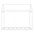 thumbnail image 6 of Euroco Twin Wood House Bed Frame with Roof, White, 6 of 9