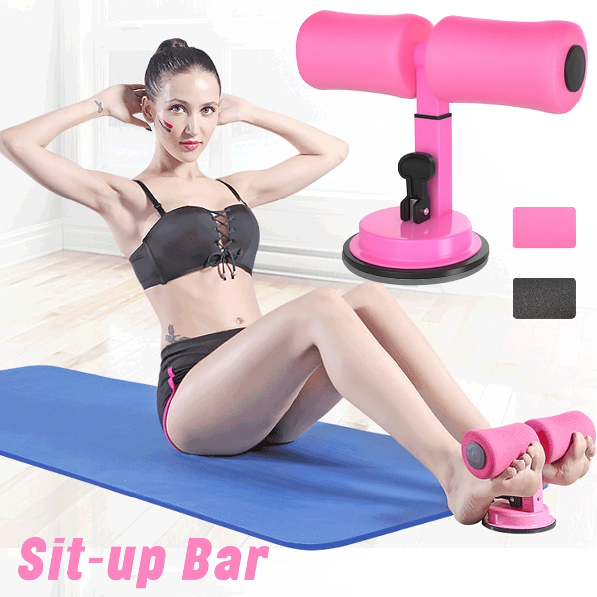 Sit ups Assistive Female Reduction Waist Sucker Roll Abdominal Muscle Wheel Home Exercise Slimming Waistcoat Line Exercise Tools Red Black Walmart