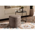 thumbnail image 3 of Baxton Studio Kira Modern and Contemporary Black with Grey and Brown 2-Piece Nesting Table and Ottoman Set, 3 of 3