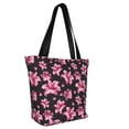 thumbnail image 3 of Kdxio Lilies Flowers Women Reusable Grocery Bags Foldable Ripstop,Reusable Shopping Bags for Shopping,Gym,Gift, 3 of 8