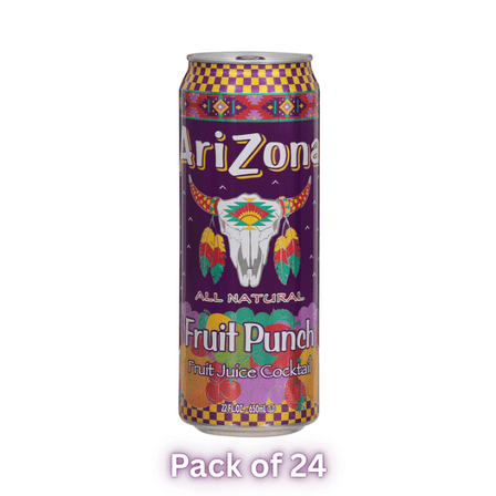 Arizona Iced Tea, Fruit Juice Cocktail , Real Brewed, 23 fl oz Cans, 24 Pack