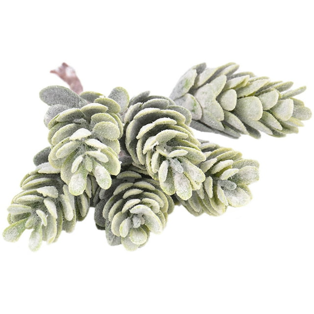 Artificial Succulent Pick Mini 3PCS Unpotted Faux Pine Cone Plant Office Decor