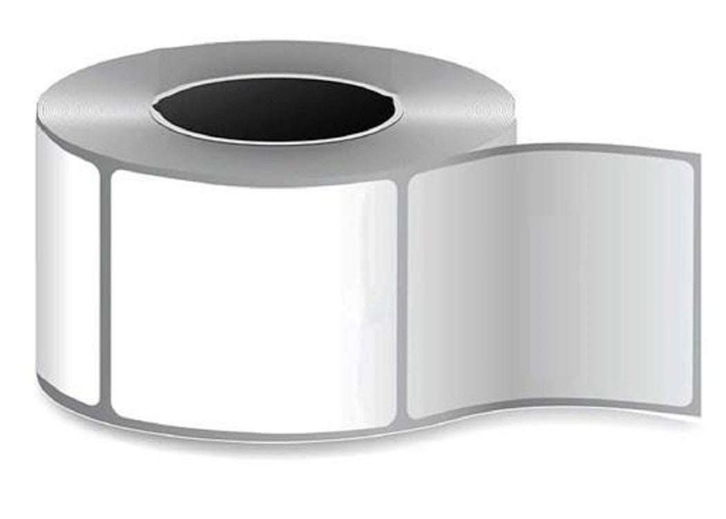 4x4 Thermal Labels, Perforated Adhesive Printable Sticker Paper, White, 4 x 4 inch, 3 Inch Core, 4 Rolls, 1475 Labels Per Roll