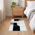 thumbnail image 3 of ODIKA 2'x3' Ultra-Soft Accent Mat, Alfombras Minimalist Abstract Interlocking Motif Para Habitacion None Washable, Bare feet friendly, Easy Care Indoor rug for Bedside, Footrest, 3 of 7