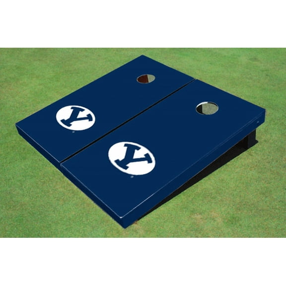 Brigham Young University BYU Navy Matching Solid Cornhole Boards