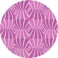thumbnail image 1 of Ahgly Company Machine Washable Indoor Round Transitional Violet Purple Area Rugs, 5' Round, 1 of 7