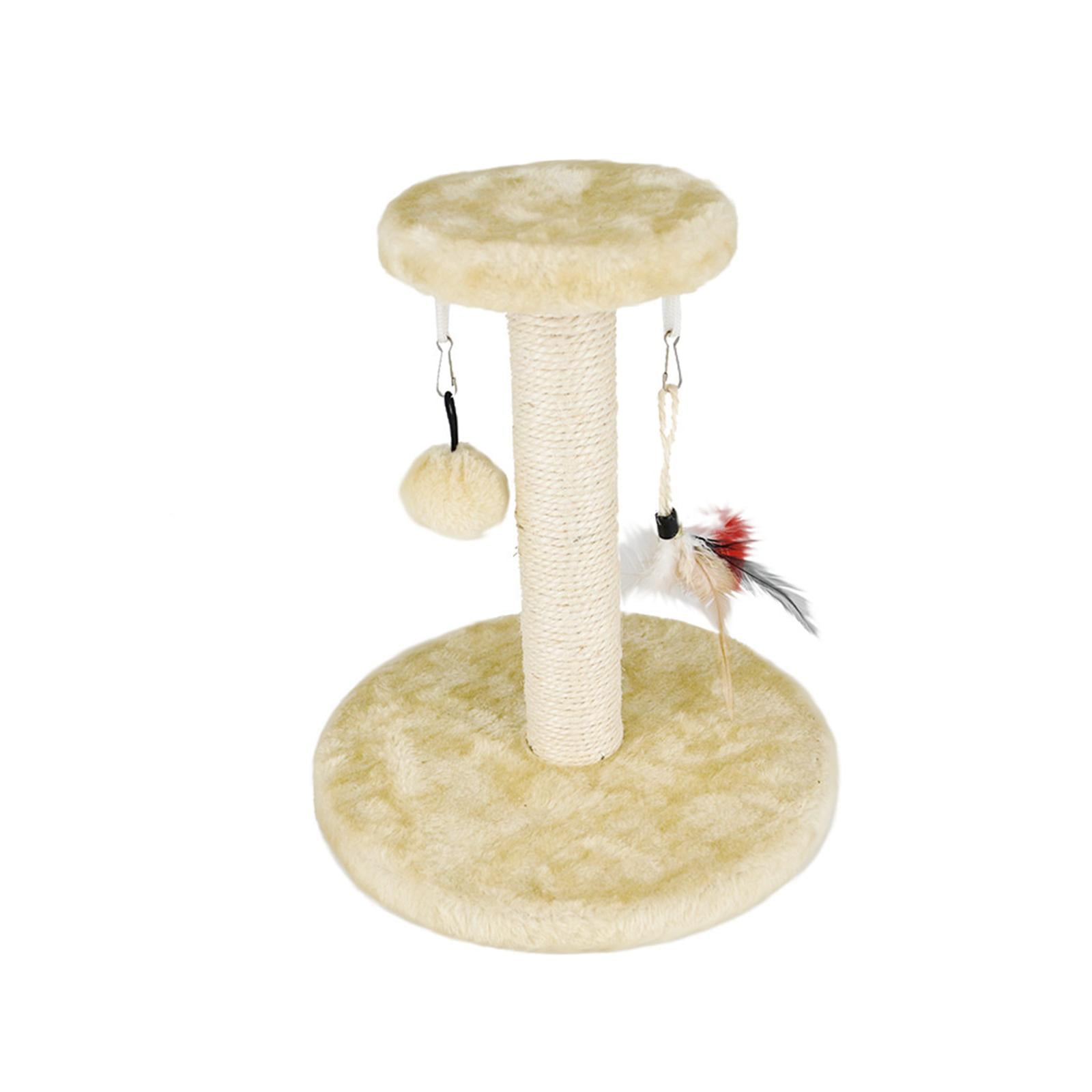Bvdfgk Cat Scratching Post Plush Mouse with Toy Balls Pet Toys for Kitten Play Rest