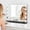 Black, variant on 23"x18" Hollywood Mirror with Light - Vanity Mirror with Lights, Makeup Mirror with Lights, 10X Magnification, Adjustable Brightness, Smart Touch, Detachable Tabletop Base, Black