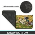 thumbnail image 5 of Rooster Theme Kitchen Rugs 2 Piece Set Farmhouse Decor Kitchen Floor Mat, Water Absorb Microfiber Kitchen Rug, Rooster Sunflower Decorations for Kitchen mats 17"x 47"+17" x 23"(Duck), 5 of 5