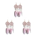 thumbnail image 3 of Sonducket Pendientes bohemios borla en forma de gota de agua ligeros 1 par de joyas colgantes cómodo regalo de cumpleaños para mujeres niñas Type1 NO1, 3 of 6