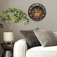thumbnail image 4 of Retro Futuristic Cityscape Clock Wall Art 10-Inch Silent Wooden Wall Clock, Battery Operated (AA Batteries Not Included), Artistic Home Decor, 4 of 8