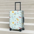thumbnail image 2 of Lsque Space With Dino Astronauts Printed Luggage Cover, Travel Luggage Protector,Scratch and Dirt Resistant, Fits 18-32 Inch Luggage - X-Large, 2 of 9
